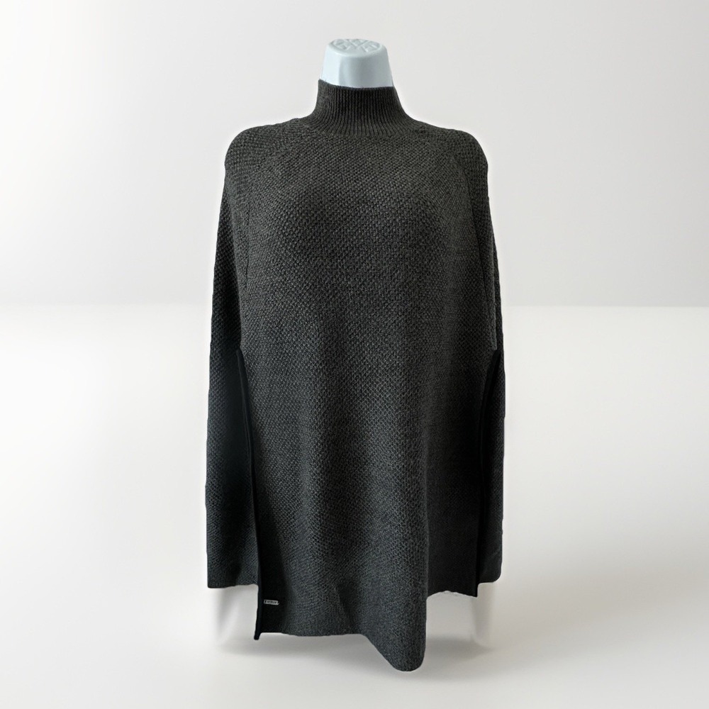 Lauren Ralph Lauren Women's Sz: OS Gray 100% Wool Equestrian Poncho